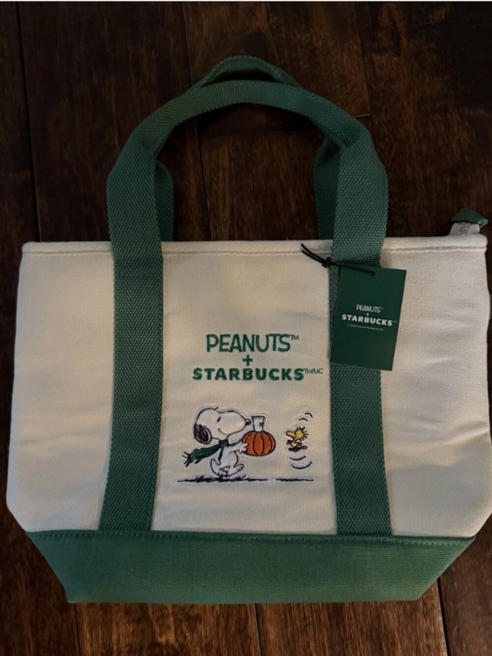 Starbucks x Peanuts Snoopy 2026 Mini Tote Canvas Bag - New With Tag, In Hand!